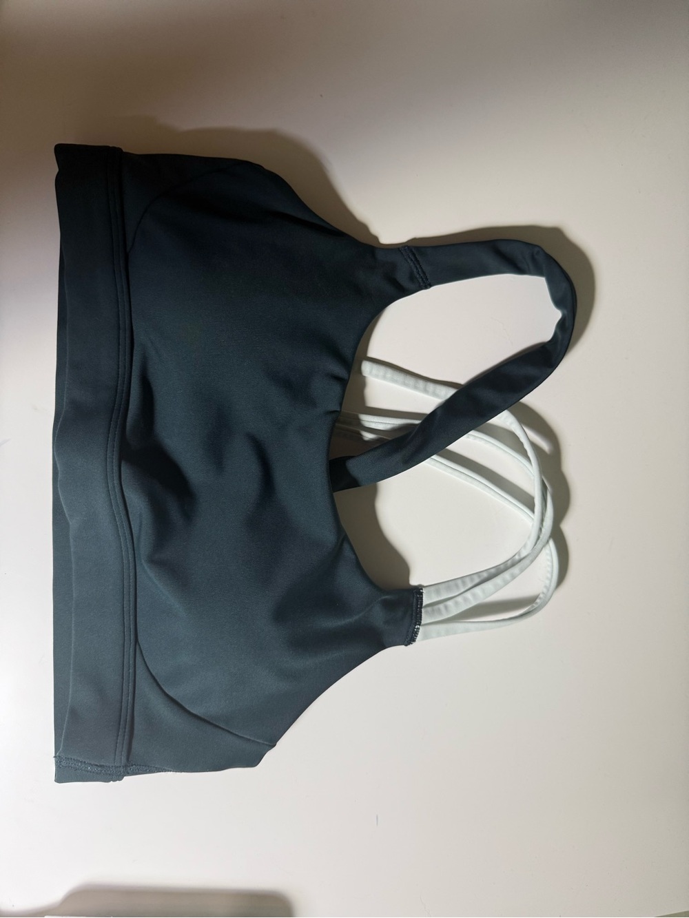 Athleta Train Free Sports Bra - Cypress Green/Glacier Blue